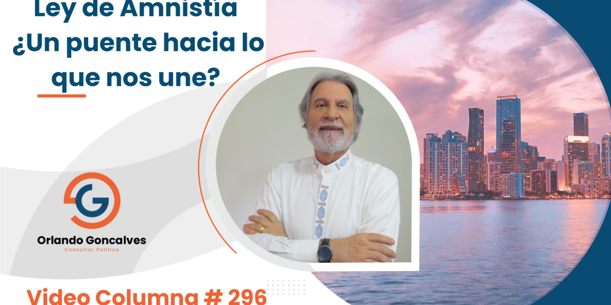 Ley de Amnistía ¿Un puente hacia lo que nos une?     Video Columna #296